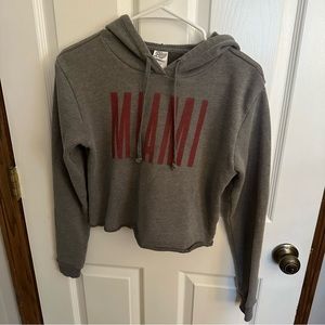 Miami university cropped sweatshirt